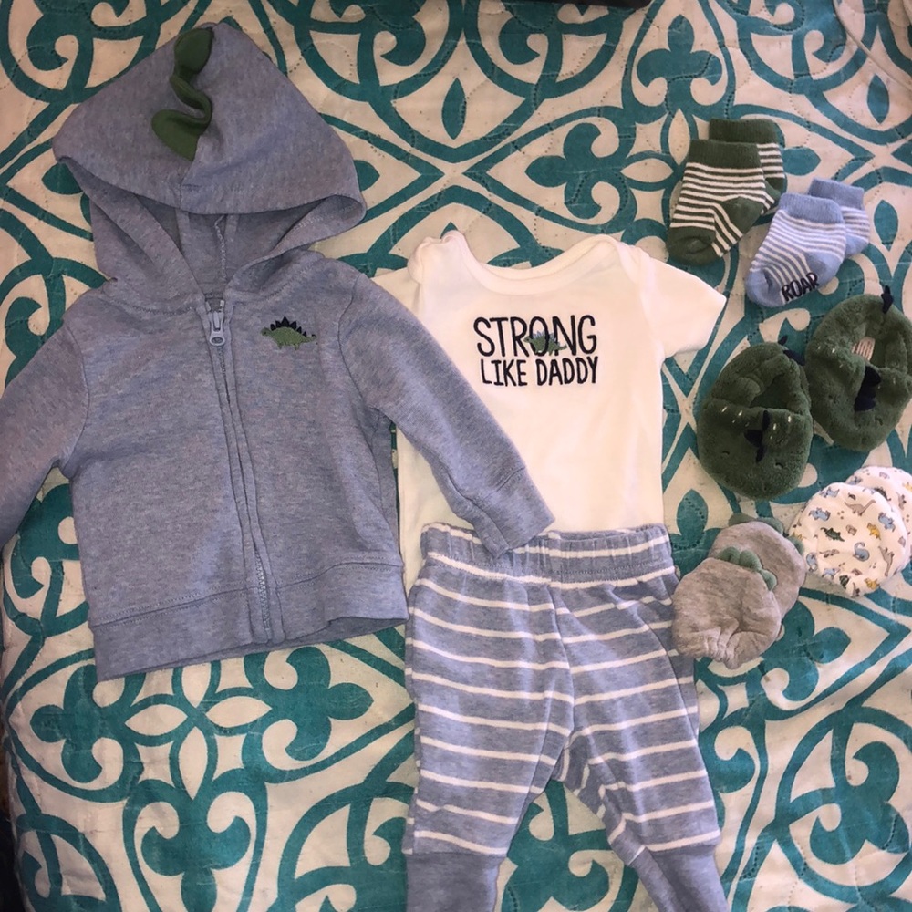 A matching dinosaur set